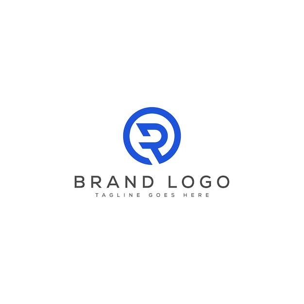 Diseño de plantillas vectoriales de diseño de logotipo R para la marca