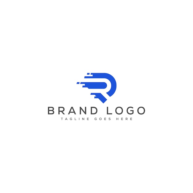 Diseño de plantillas vectoriales de diseño de logotipo R para la marca