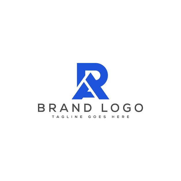 Diseño de plantillas vectoriales de diseño de logotipo de RA para la marca