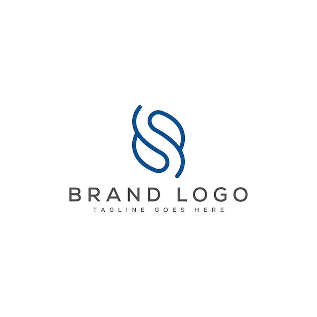 Diseño de plantillas vectoriales de diseño de logotipo S para la marca
