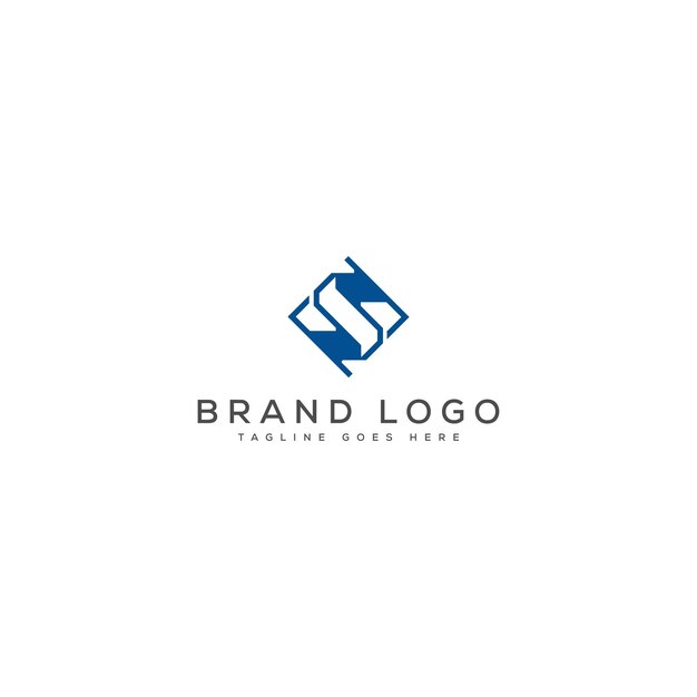 Diseño de plantillas vectoriales de diseño de logotipo S para la marca