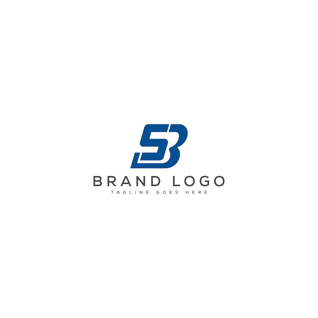 Diseño de plantillas vectoriales de diseño de logotipo SB para la marca