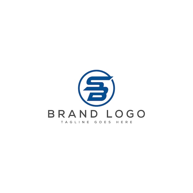 Diseño de plantillas vectoriales de diseño de logotipo SB para la marca