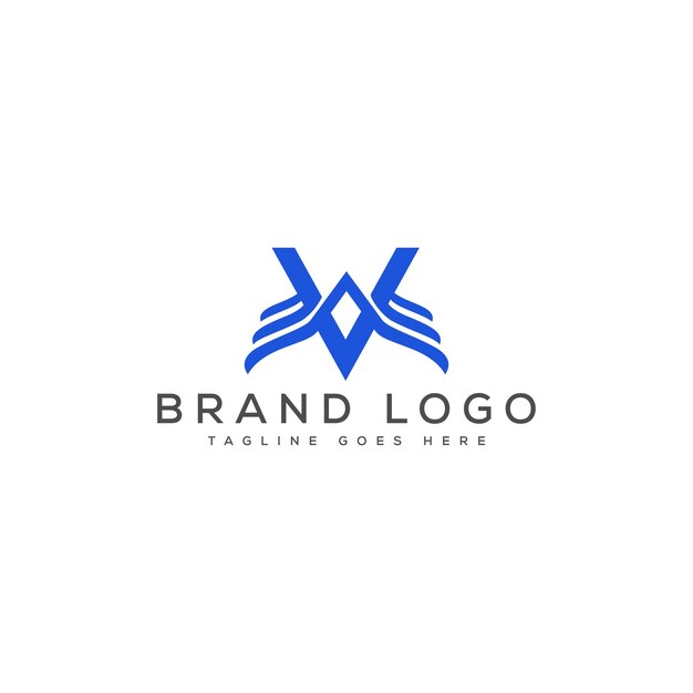 Diseño de plantillas vectoriales de diseño de logotipo V para la marca