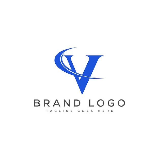 Diseño de plantillas vectoriales de diseño de logotipo V para la marca