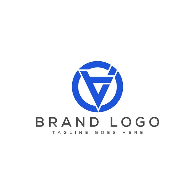Diseño de plantillas vectoriales de diseño de logotipo V para la marca