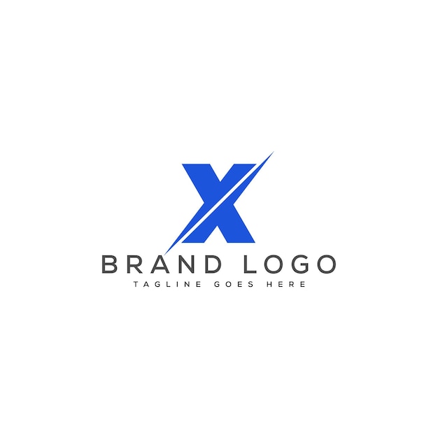 Diseño de plantillas vectoriales de diseño de logotipo X para la marca
