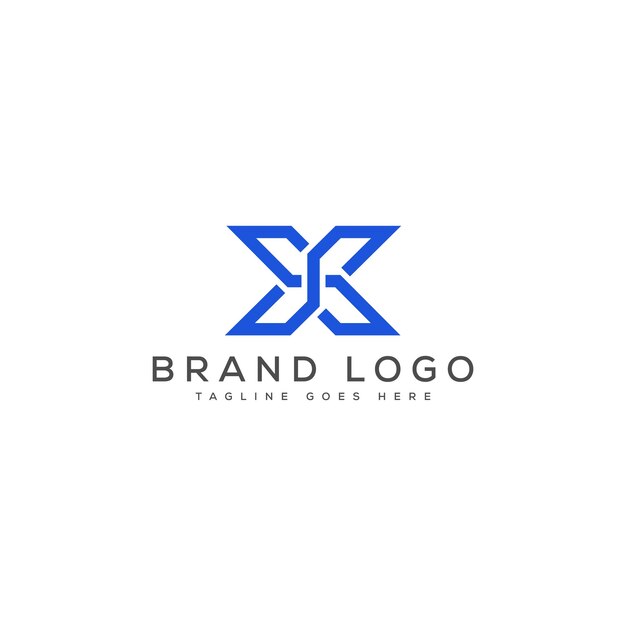 Diseño de plantillas vectoriales de diseño de logotipo X para la marca