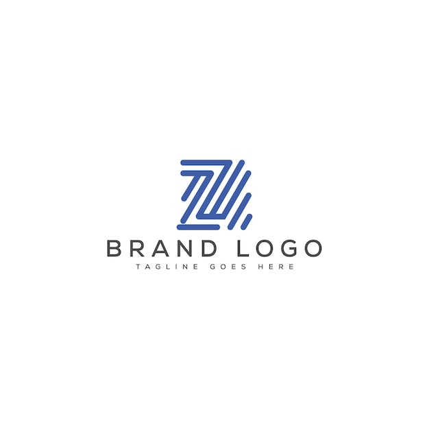 Diseño de plantillas vectoriales de diseño de logotipo Z para la marca