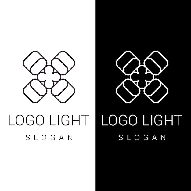 Diseño de plantillas vectoriales de logotipos abstractos