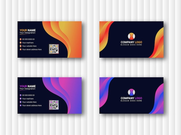 Diseño de plantillas vectoriales para tarjetas de visita profesionales