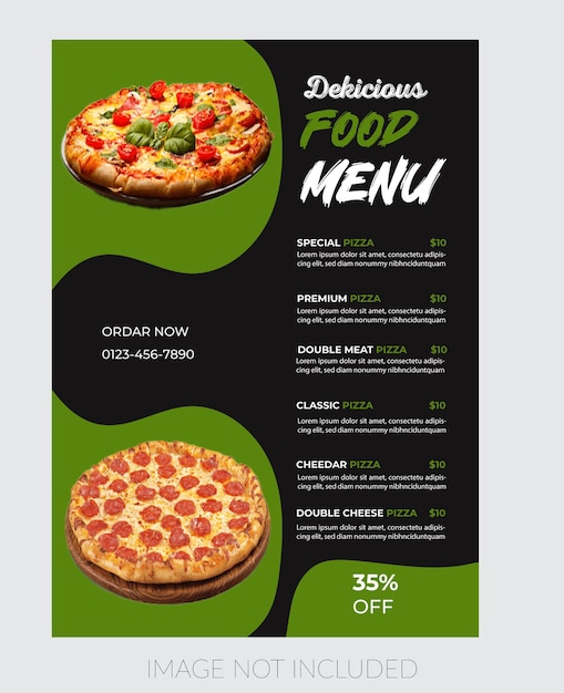 Diseño de plantillas verticales de restaurantes Menú conjunto formato vectorial editable