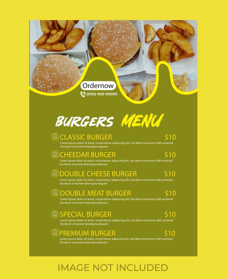 Diseño de plantillas verticales de restaurantes Menú conjunto formato vectorial editable