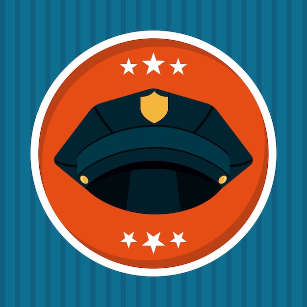 diseño de la policía estatal, ilustración vectorial gráfico eps10