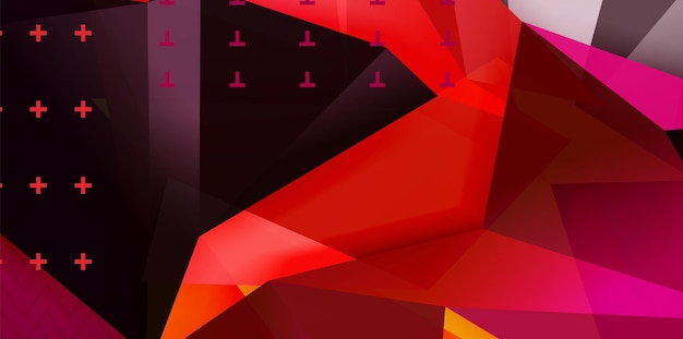 Diseño de polietileno bajo 3d forma triangular fondo mosaico plantilla de diseño abstracto
