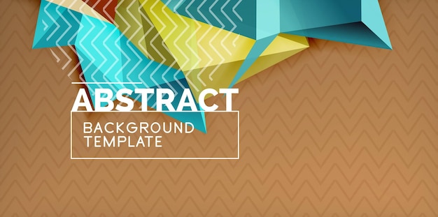 Diseño de polietileno bajo 3d forma triangular fondo mosaico plantilla de diseño abstracto