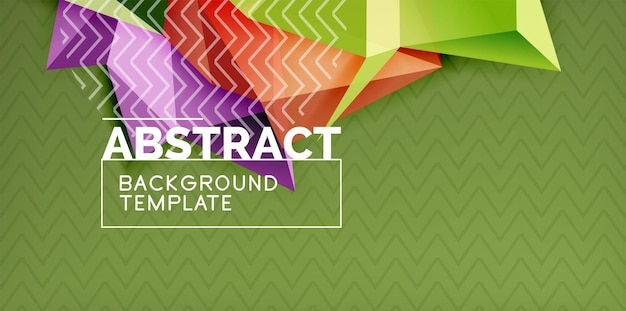 Diseño de polietileno bajo 3d forma triangular fondo mosaico plantilla de diseño abstracto
