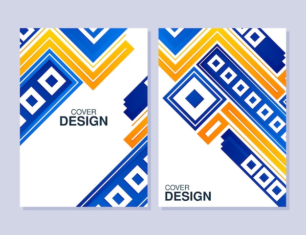 Diseño de portada abstracta de forma mínima