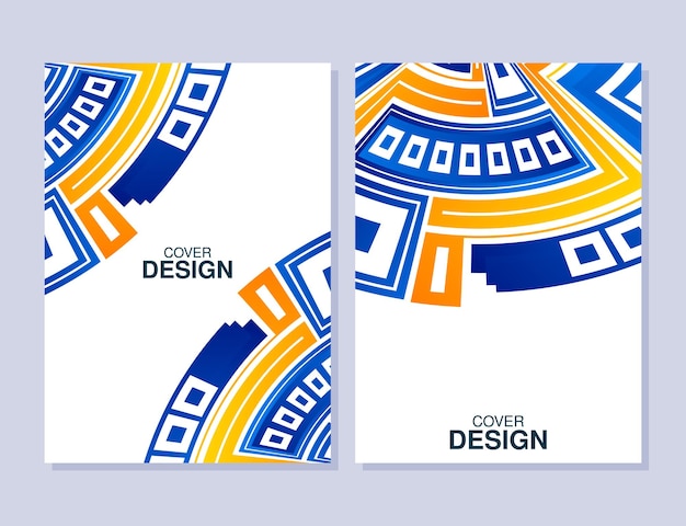 Diseño de portada abstracta de forma mínima