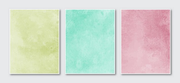 diseño de portada de acuarela abstracta pintada a mano