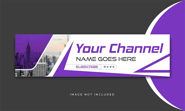 Diseño de portada y banner de youtube