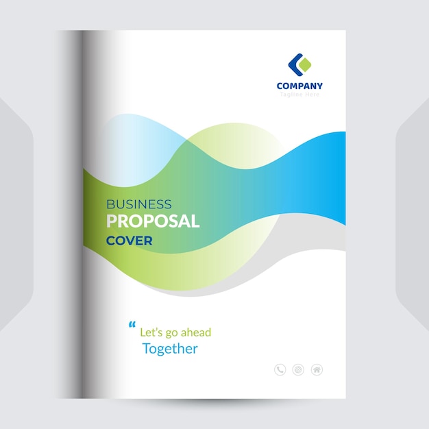 Diseño de la portada del catálogo de propuestas empresariales