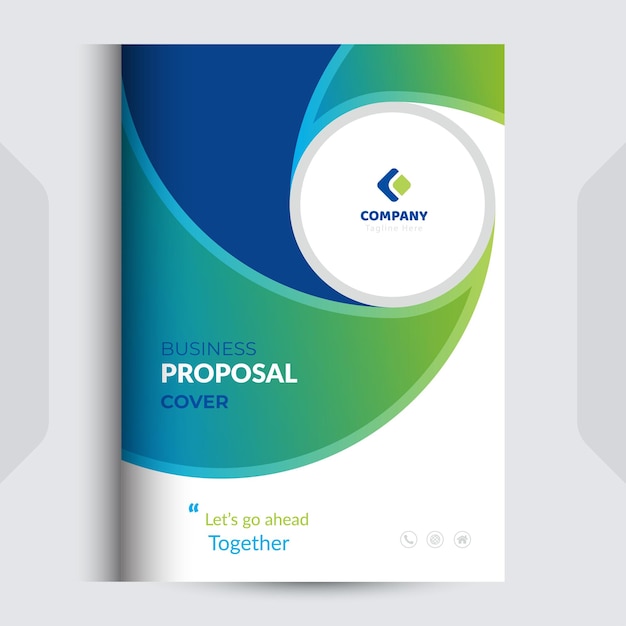 Diseño de la portada del catálogo de propuestas empresariales