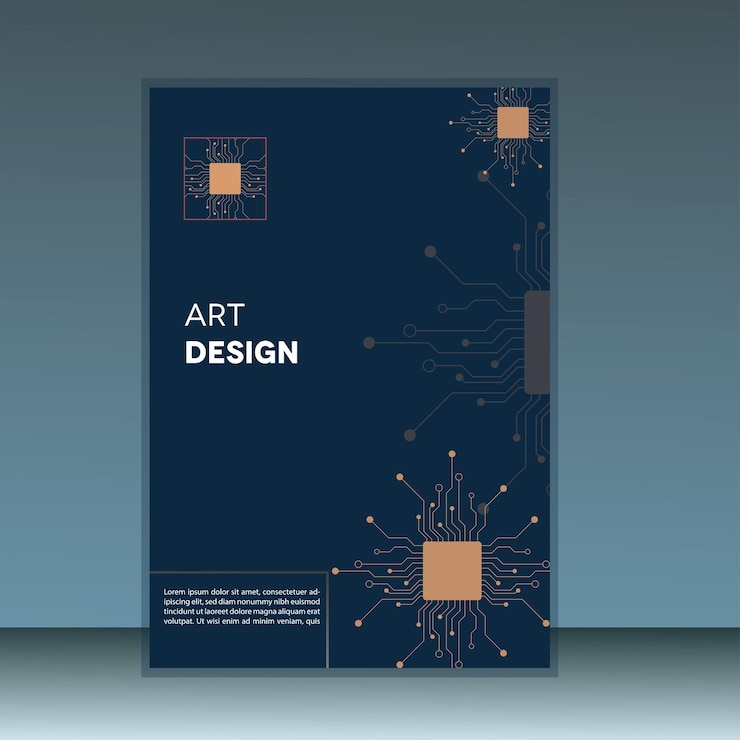 Vector diseño de portada de cuaderno