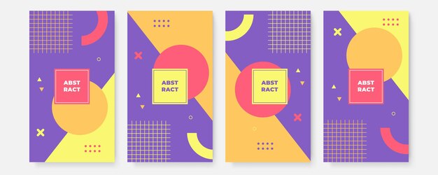 diseño de portada para empresas y construcción. Geometría abstracta con ilustración corporativa coloreada.