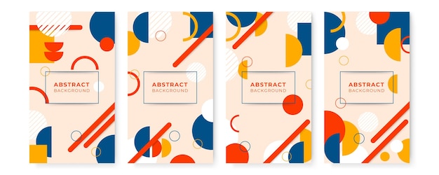 diseño de portada para empresas y construcción. Geometría abstracta con ilustración corporativa coloreada.