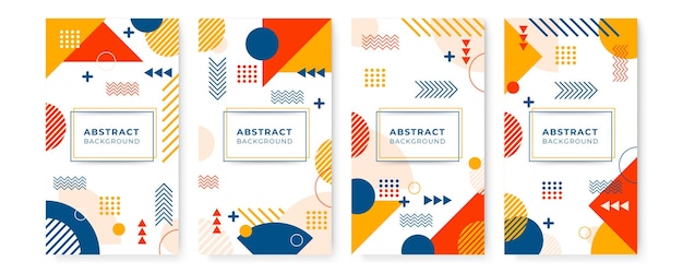 diseño de portada para empresas y construcción. Geometría abstracta con ilustración corporativa coloreada.