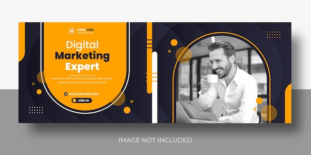 Diseño de portada de Facebook y banner web de marketing digital redes sociales corporativas