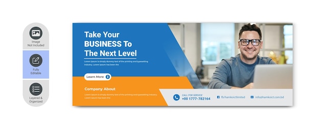 Diseño de portada de Facebook para empresas.