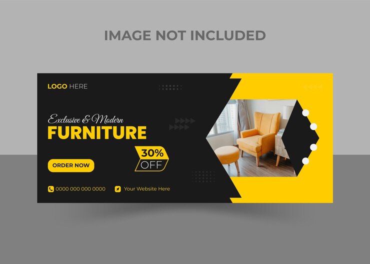 Diseño de portada de FB para venta de muebles