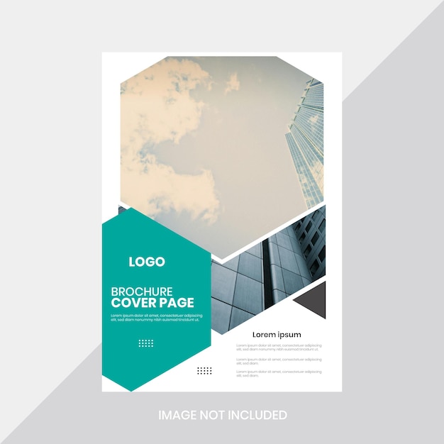Diseño de portada de folleto corporativo A4 o informe anual.