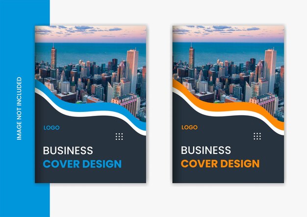 Diseño de portada de folleto corporativo de forma creativa, cartera de negocios, vector de portada de revista