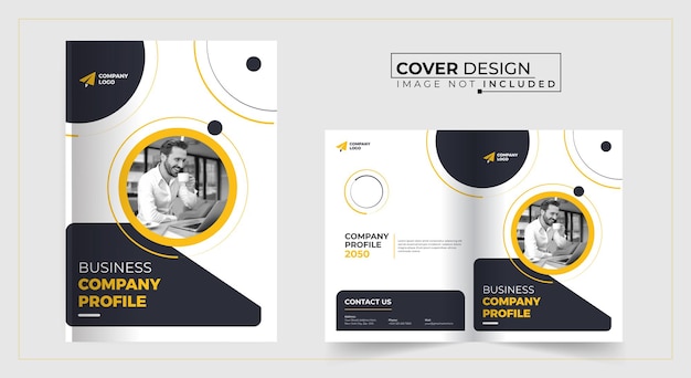 Vector diseño de portada de folleto creativo.