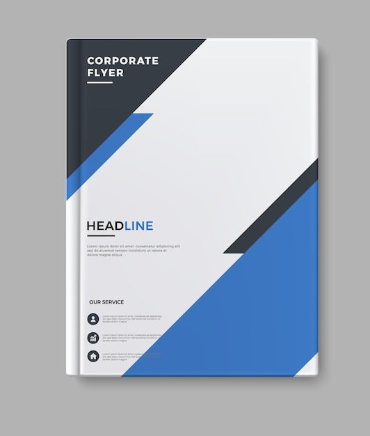 diseño de la portada del folleto del informe anual
