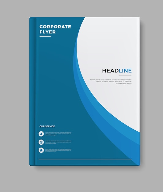 diseño de la portada del folleto del informe anual