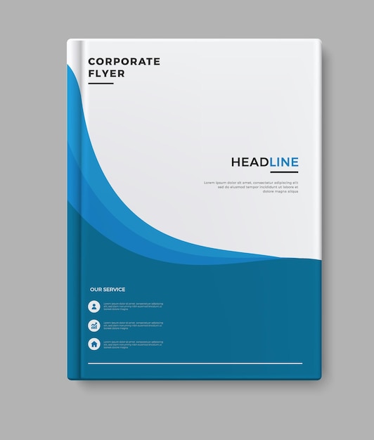 diseño de la portada del folleto del informe anual