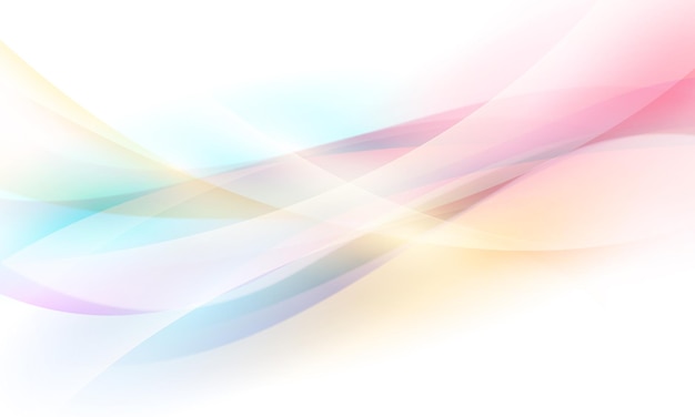 Diseño de portada de folleto o postal de formas abstractas modernas con una paleta de colores pastel y un fondo degradado