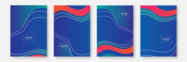 Diseño de portada con formas geométricas.