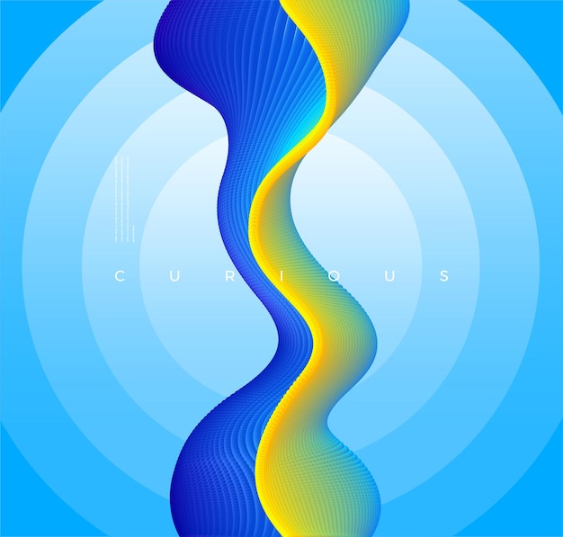 Diseño de portada futurista con elemento conceptual