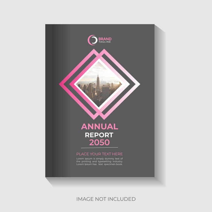 Diseño de la portada del informe anual