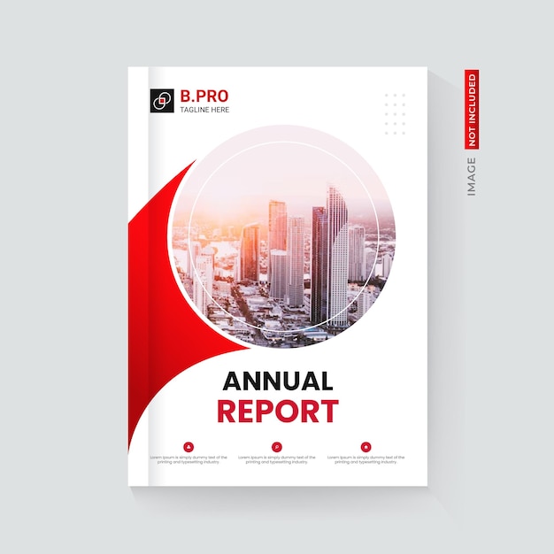 Diseño de portada del informe anual