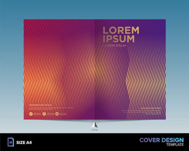 Diseño de portada de libro abstracto