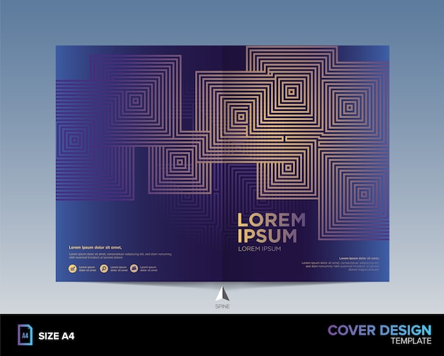 Diseño de portada de libro abstracto