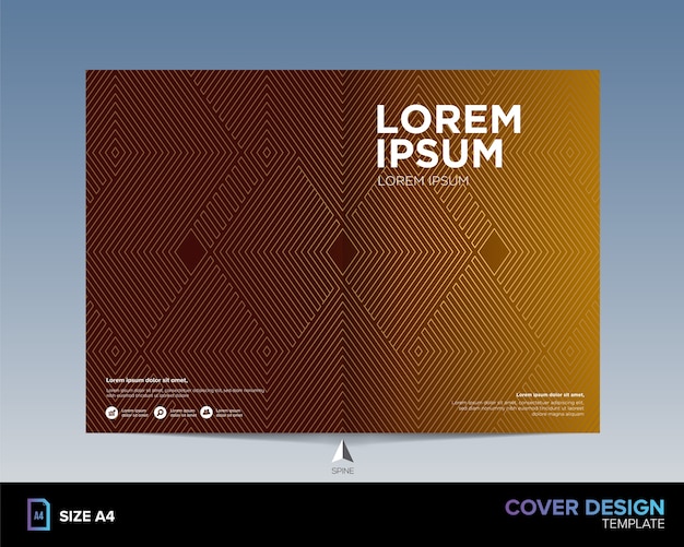 Diseño de portada de libro abstracto
