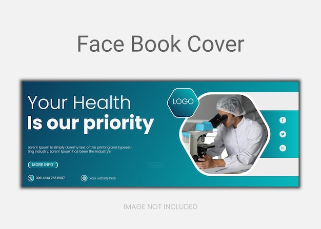diseño de portada de libro de cara médica