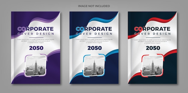 diseño de la portada del libro corporativo y informe anual de la empresa